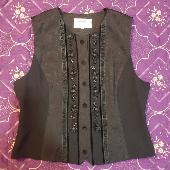 Vintage Jackets & Blazers - Vintage Black Susan Bristol Vest